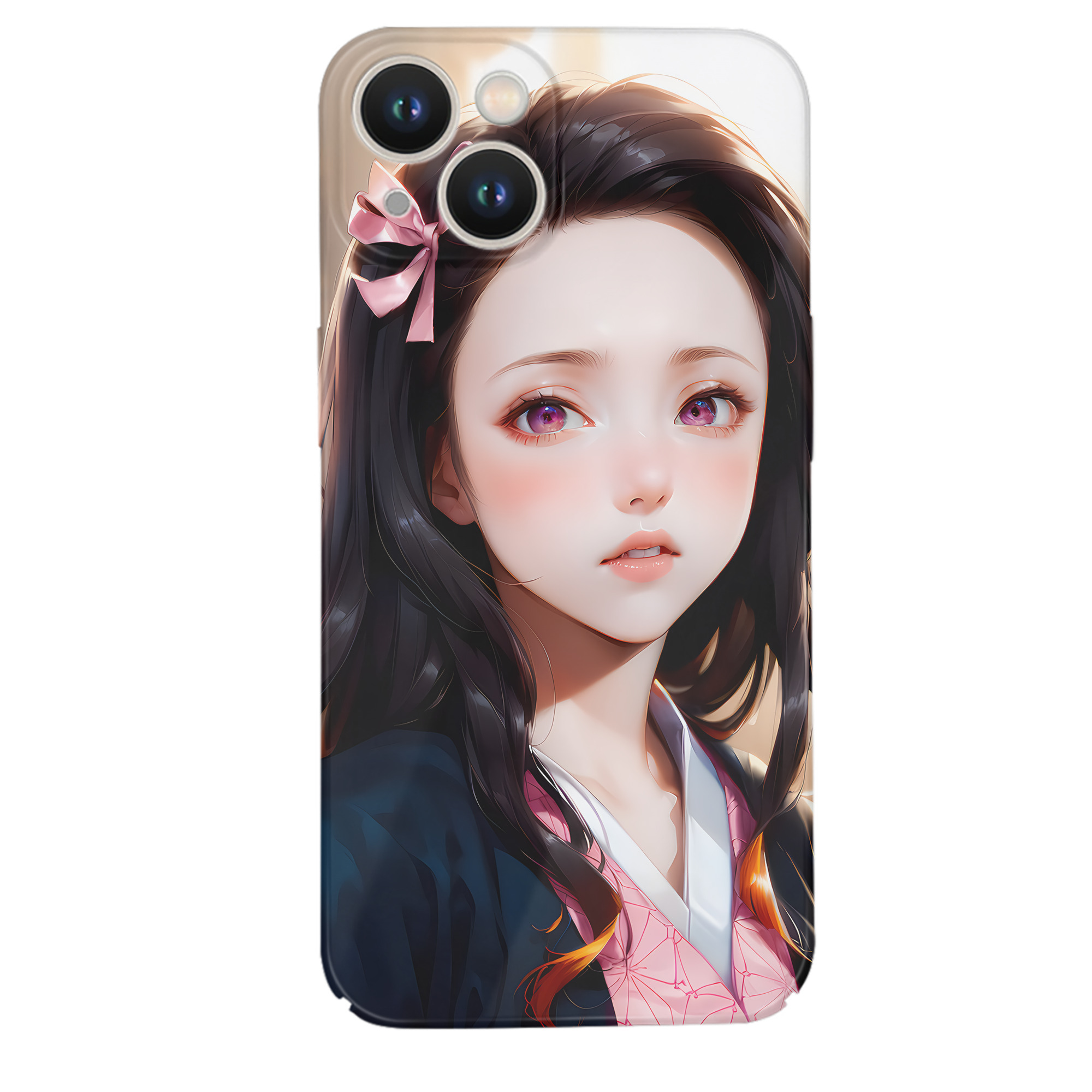 （画像用） 鬼滅の刃（きめつのやいば）竈門 禰󠄀豆子／かまど ねずこ Kamado Nezuko 【iPhone 14シリーズ対応】ハードケース
